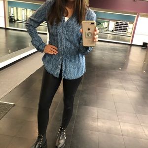 Holding Horses button down soft denim shirt